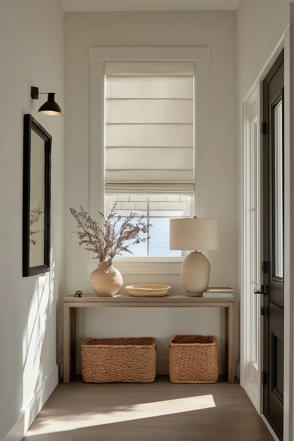 Hobbled Roman Shades